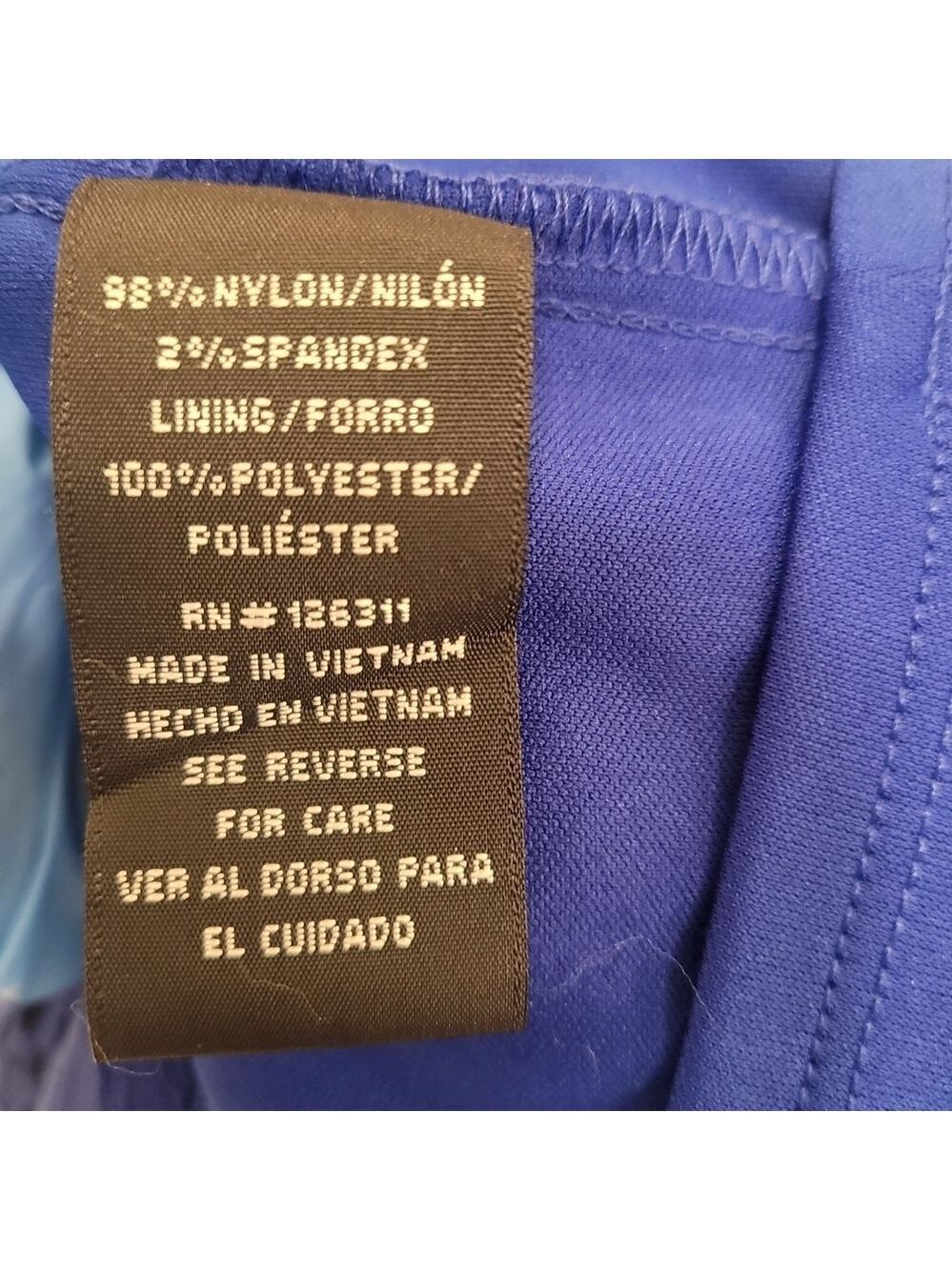 Ronni Nicole Royal Blue Drese Sz 12 - Picture 4 of 5